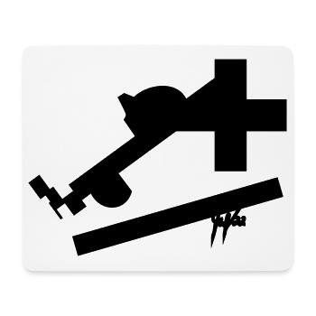 cross II - Mousepad (Querformat) - Weiß - Vorne