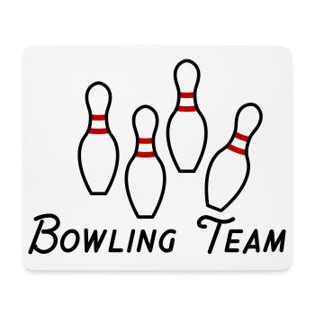 Équipe de bowling - Tapis de souris (format paysage) - blanc - Devant