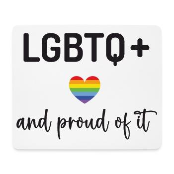 Mois de la fierté - LGBTQ+ et fiers de l’être - Tapis de souris (format paysage) - blanc - Devant