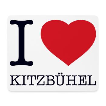 I LOVE KITZBÜHEL - Mousepad (Querformat) - Weiß - Vorne