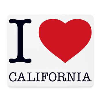I LOVE CALIFORNIA - Mouse Pad (horizontal) - white - Front