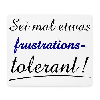 Expression of Frustration with Bold Typography - Mousepad (Querformat) - Weiß - Vorne