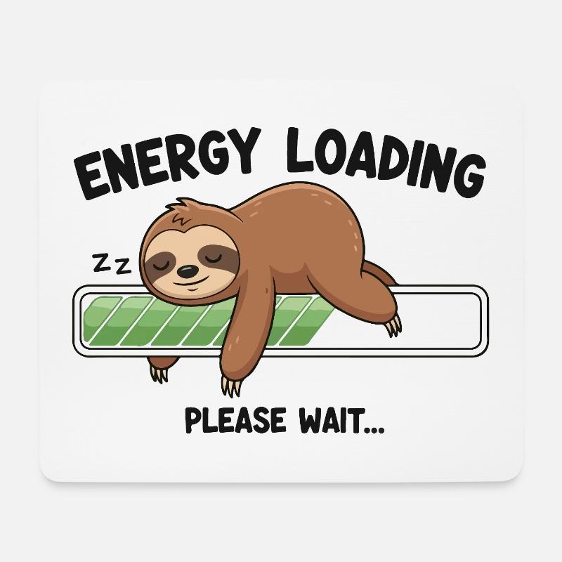 Battery Nap Mode - Mouse Pad (horizontal) - white