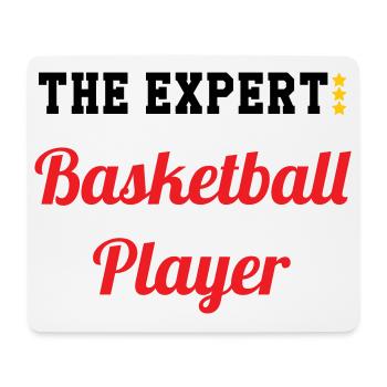 L'Expert du Basket - Tapis de souris (format paysage) - blanc - Devant