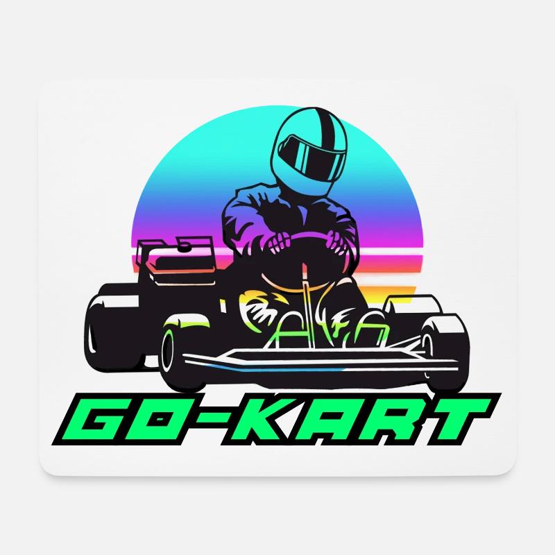 Go kart - Mouse Pad (horizontal) - white