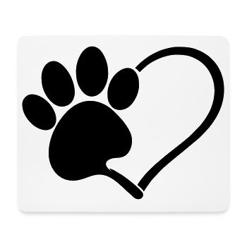 Hunde liebe - Mousepad (Querformat) - Weiß - Vorne