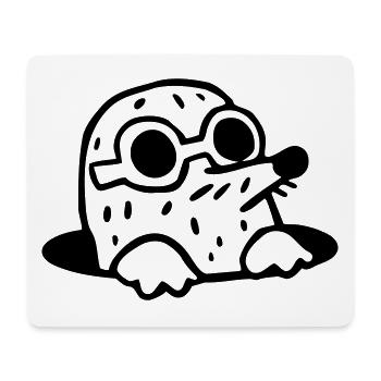 cool Mole - Mouse Pad (horizontal) - white - Front
