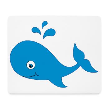 wal - Mousepad (Querformat) - Weiß - Vorne