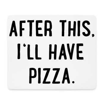 Pizza - Tapis de souris (format paysage) - blanc - Devant