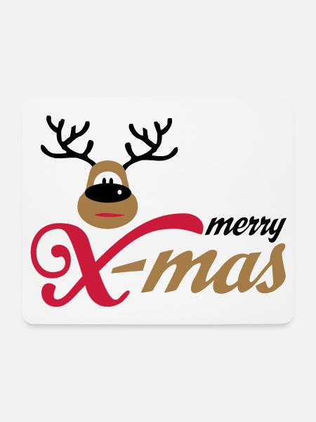 weihnachten - Mousepad (Querformat) - Weiß