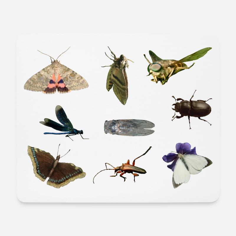insects - Mouse Pad (horizontal) - white
