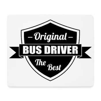 Bus Driver / Busfahrer / Autocar / Autobus / Job - Mouse Pad (horizontal) - white - Front
