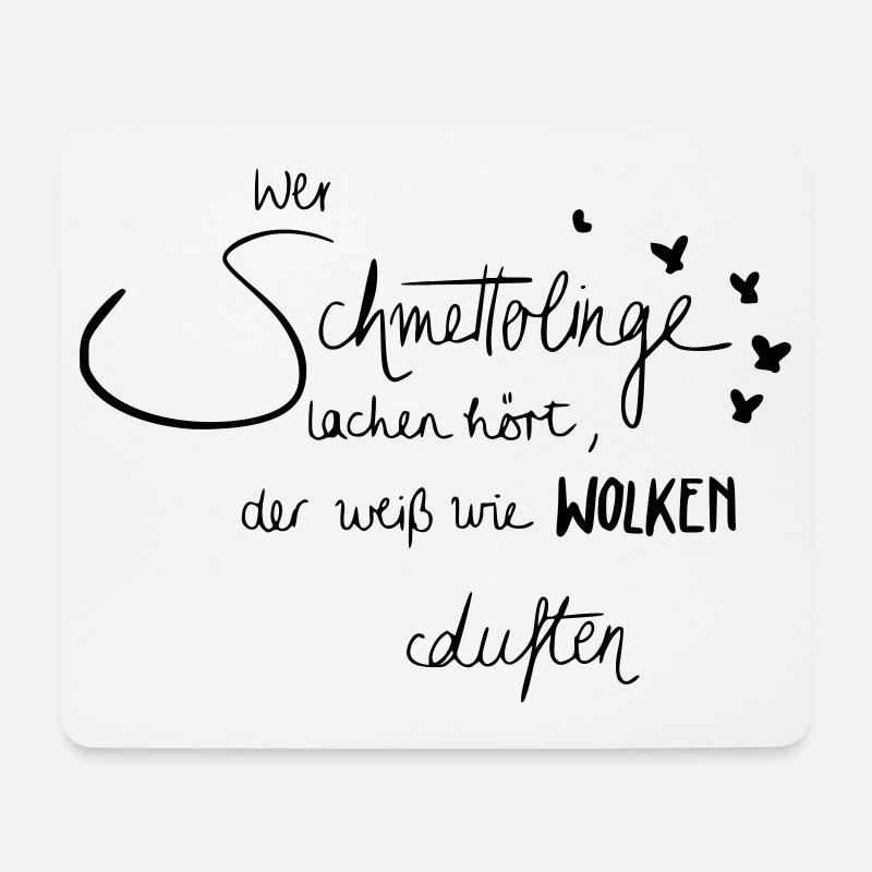 Schmetterlinge - Mousepad (Querformat) - Weiß