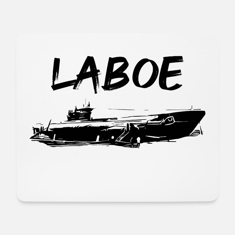 U-Boot Laboe - Mousepad (Querformat) - Weiß
