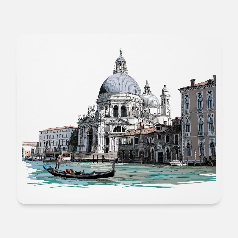 Venedig - Mousepad (Querformat) - Weiß