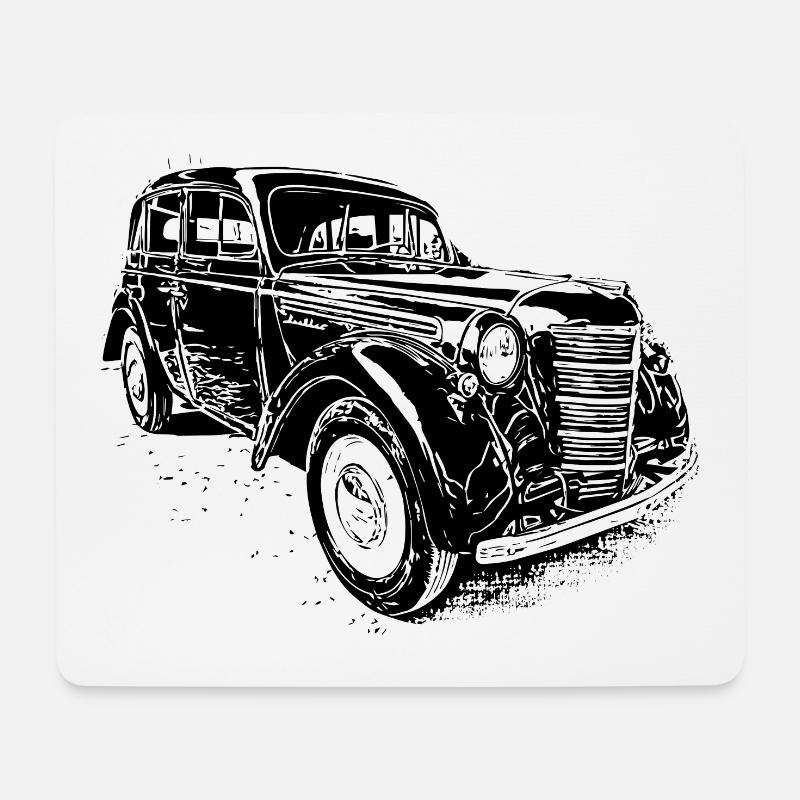 Moskwitsch 401 - Mousepad (Querformat) - Weiß