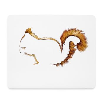 Écureuil - Tapis de souris (format paysage) - blanc - Devant