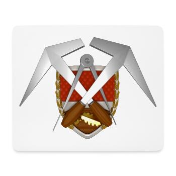 Craft Roofing Emblem - Mouse Pad (horizontal) - white - Front