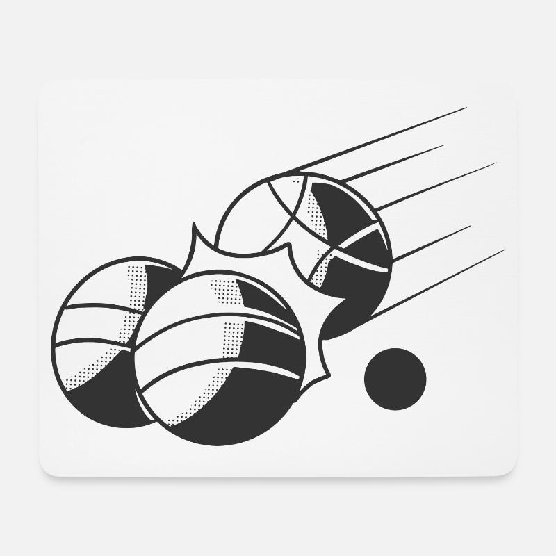 Boulekugeln für Bouler Boules Boulekugel - Mousepad (Querformat) - Weiß