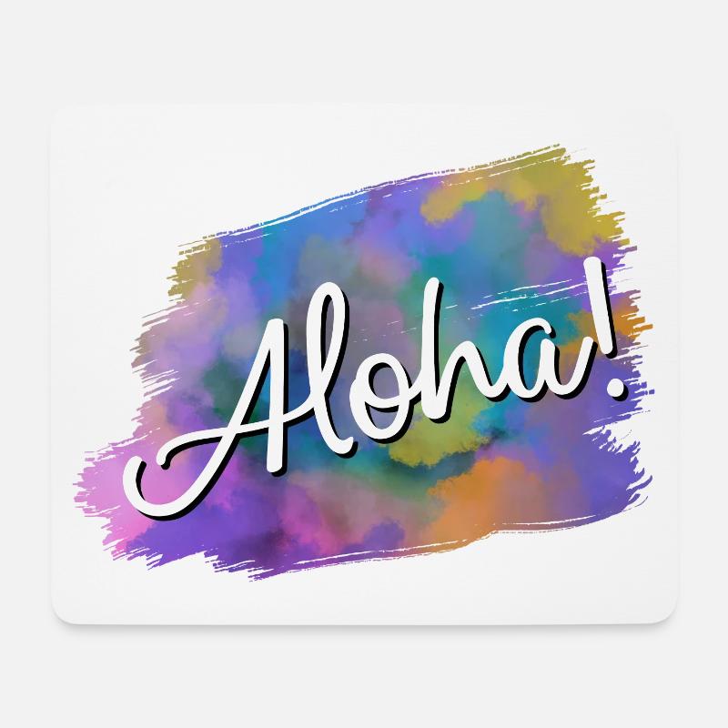 Aloha! - Mouse Pad (horizontal) - white