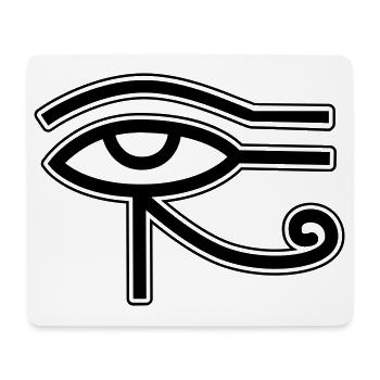 Oeil Horus Egypte - Tapis de souris (format paysage) - blanc - Devant