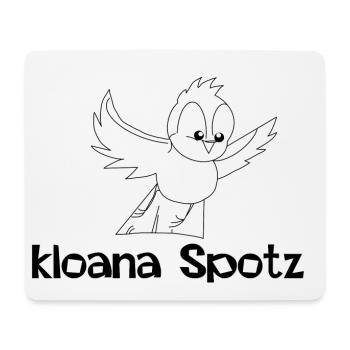 kloana Spotz-kleiner Spatz,Austrian dialect - Mouse Pad (horizontal) - white - Front