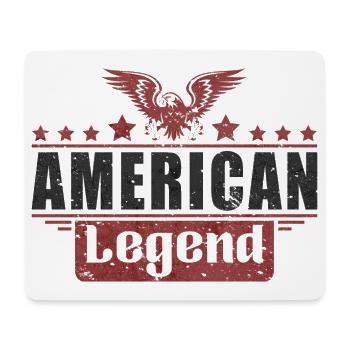 Amerikanische Legende - Mousepad (Querformat) - Weiß - Vorne
