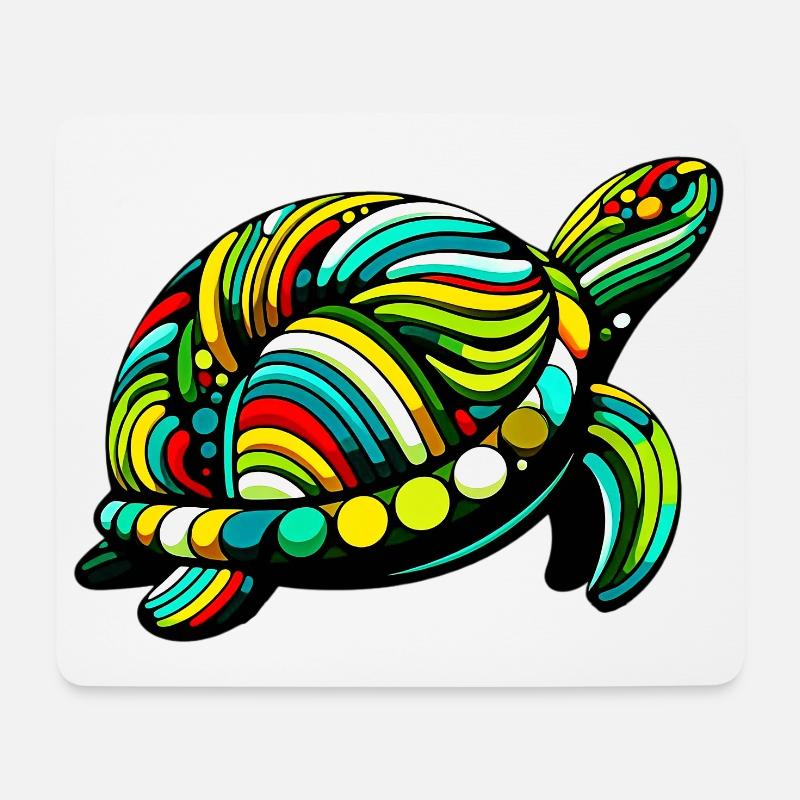 Schildkröte - Mousepad (Querformat) - Weiß