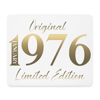 50th Birthday Original January 1976 - Mouse Pad (horizontal) - white - Front