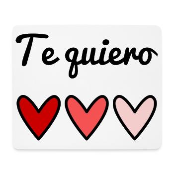 I LOVE YOU. HEART. COUPLE. JUST MARRIED. Bachelorette party - Mouse Pad (horizontal) - white - Front
