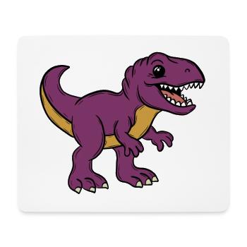 Dino - Tapis de souris (format paysage) - blanc - Devant