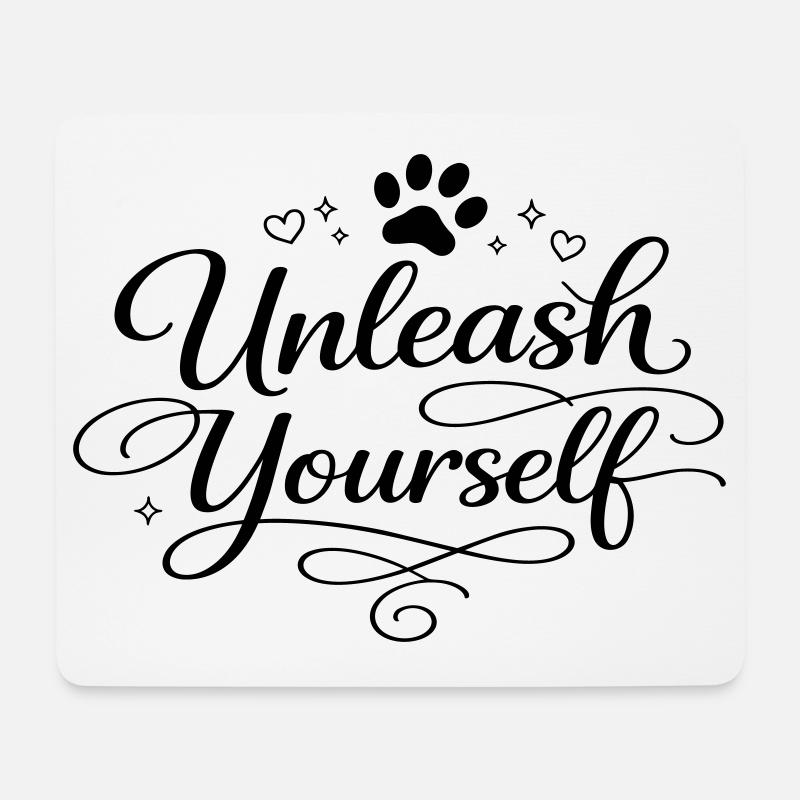 Unleash Yourself - Mousepad (Querformat) - Weiß