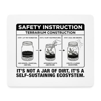 Guide de construction de terrarium : pas juste un bocal de Di - Tapis de souris (format paysage) - blanc - Devant
