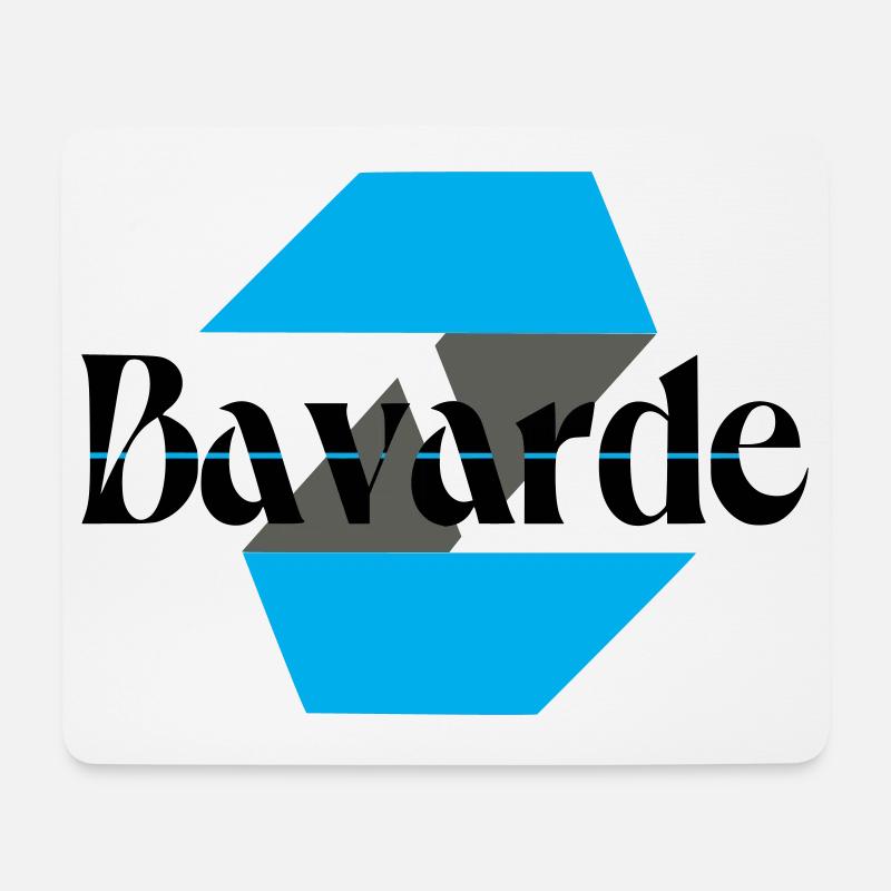 Logo bavarde - Tapis de souris (format paysage) - blanc