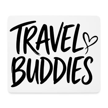 travel buddies - Mousepad (Querformat) - Weiß - Vorne