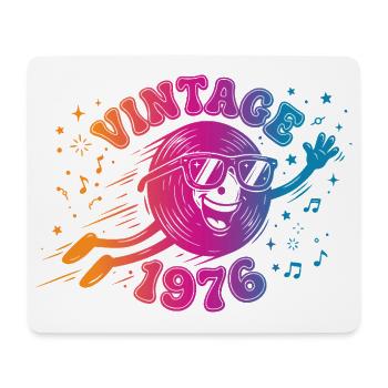 Vintage 1976 - Mousepad (Querformat) - Weiß - Vorne