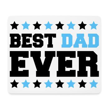 Bold Dad Stars Emblem - Mouse Pad (horizontal) - white - Front