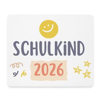 Schulkind 2026 Einschulung Geschenk Erstklässler - Mousepad (Querformat) - Weiß - Vorne