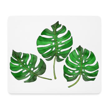 leaves - Mouse Pad (horizontal) - white - Front