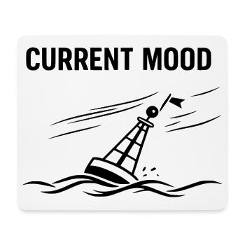 Current Mood – Stürmisch - Mousepad (Querformat) - Weiß - Vorne