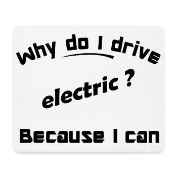 Elektrische Autos - Mousepad (Querformat) - Weiß - Vorne