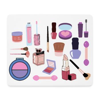 Pastell-Make-up-Kollektion - Mousepad (Querformat) - Weiß - Vorne