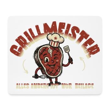 Grillmeister Alles Andere Ist Nur Beilage - Mousepad (Querformat) - Weiß - Vorne