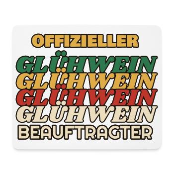 Offizieller Glühwein-Beauftragter - Retro - Mousepad (Querformat) - Weiß - Vorne