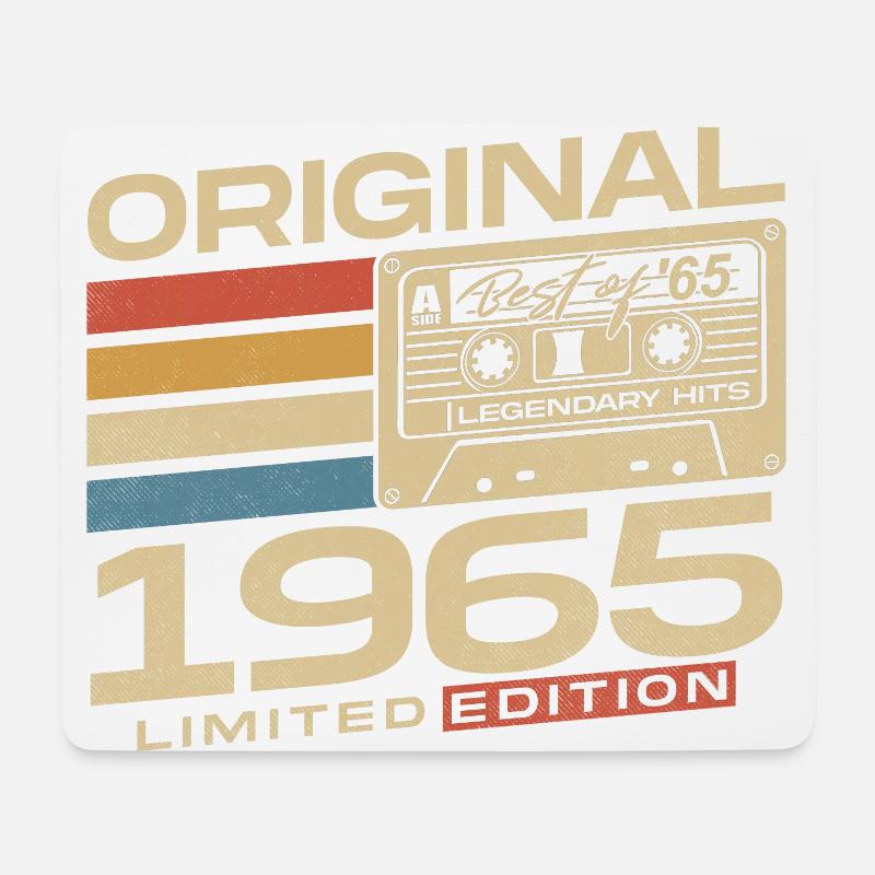 Original 1965 Vintage Retro Geburtstag Geschenk - Mousepad (Querformat) - Weiß