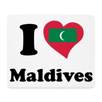I love Maldives - Mouse Pad (horizontal) - white - Front
