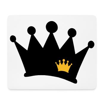 crown symbol - Mouse Pad (horizontal) - white - Front