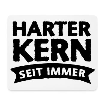 harter kern seit immer 1c - Mousepad (Querformat) - Weiß - Vorne