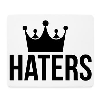 Haters Hater og rap - Mouse Pad (horizontal) - white - Front