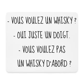 Cinéma / Citation / Série télé / Geek - Tapis de souris (format paysage) - blanc - Devant